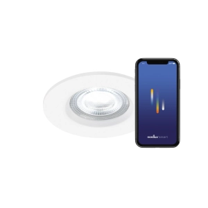 Lampa sufitowa podtynkowa Nordlux 2210500001 Don Smart LED 4,7W 2200-6500K ściemniacz 8,5cm biały aplikacja Nordlux Smart zestaw 3 sztuk