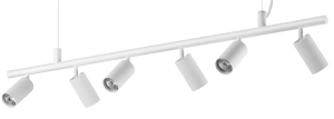 Lampa wisząca biała listwa z reflektorami Ideal Lux 231433 Dynamite 6xGU10 115cm x 225cm