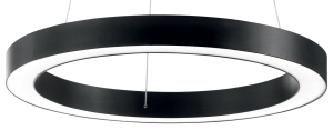 Lampa wisząca czarna obręcz Ideal Lux 222103 Oracle LED 33W 3200LM 3000K 60cm