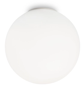 Biała lampa sufitowa szklana kula Ideal Lux 059839 Mapa E27 40cm x 39cm