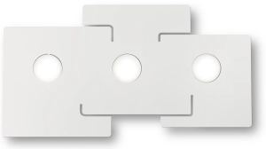 Biała geometryczna lampa sufitowa Ideal Lux 215761 Totem 3xGX53