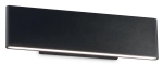 Czarna płaska lampa ścienna kinkiet światło góra - dół Ideal Lux 173252 Desk LED 12,5W 740LM 3000K 104stopnie 28cm