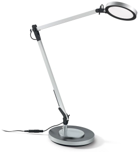 Nowoczesna chromowana regulowana lampa biurkowa Ideal Lux 204895 Futura LED 12,5W 1100LM 4000K ściemniacz 65cm