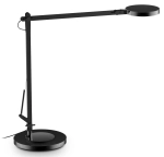Nowoczesna czarna regulowana lampa biurkowa Ideal Lux 204888 Futura LED 12,5W 1100LM 4000K ściemniacz 65cm