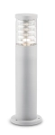 Biała aluminiowa zewnętrzna lampa stojąca słupek ogrodowy Ideal Lux 248264 Tronco E27 IP44 40cm