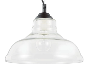 Lampa wisząca do kuchni z szklanym kloszem Ideal Lux 112336 Bistro E27 28cm x 125cm