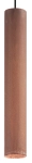 Cortenowa lampa wisząca punktowa klosz metalowy walec Ideal Lux 170589 Look GU10 6cm x 140cm