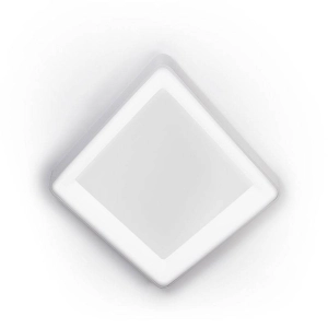 Biały kwadratowy zaoblony plafon lampa sufitowa Vivida International 0044.22.BI Inner S LED 32W 3000K 40cm