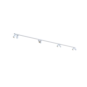 Biała lampa sufitowa listwa 400cm i 8 reflektorów GU10 Nowodvorski 7696 Mono VIII 2x200