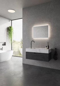 Prostokątne podświetlane lustro do łazienki Nordlux 2310271000 Dovina LED 20W IP44 80cm x 60cm