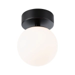 Lampa sufitowa ścienna czarna podstawa i biała kula Paulmann PL71071 Gove LED 5W 3000K IP44 12cm