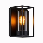 Czarna zewnętrzna lampa ścienna kinkiet elewacyjny Nordlux 2218131047 Griffin E27 IP44