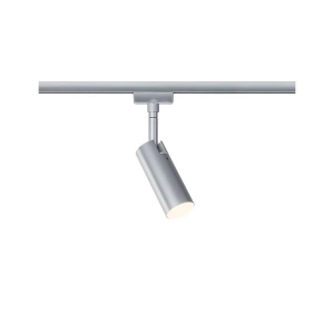 Chromowany matowy reflektor na szynę 1-fazową URail Paulmann PL95590 Tubo LED 4W 3000K ściemnialny