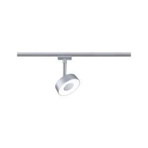 Chromowany reflektor na szynę 1-fazową URail Paulmann PL96799 Circle LED 5W 4000K ściemnialny