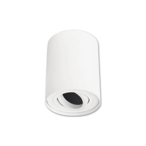 Smukła biała tubka spot walec z regulacją LVT 0133 GU10 9,6cm x 12,5cm