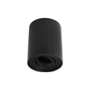 Smukła czarna tubka spot walec z regulacją LVT 0137 GU10 9,6cm x 12,5cm