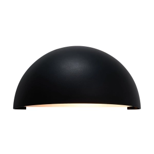 Czarna zewnętrzna lampa ścienna kopuła kinkiet elewacyjny Nordlux 2320731003 Scorpius E14 IP44