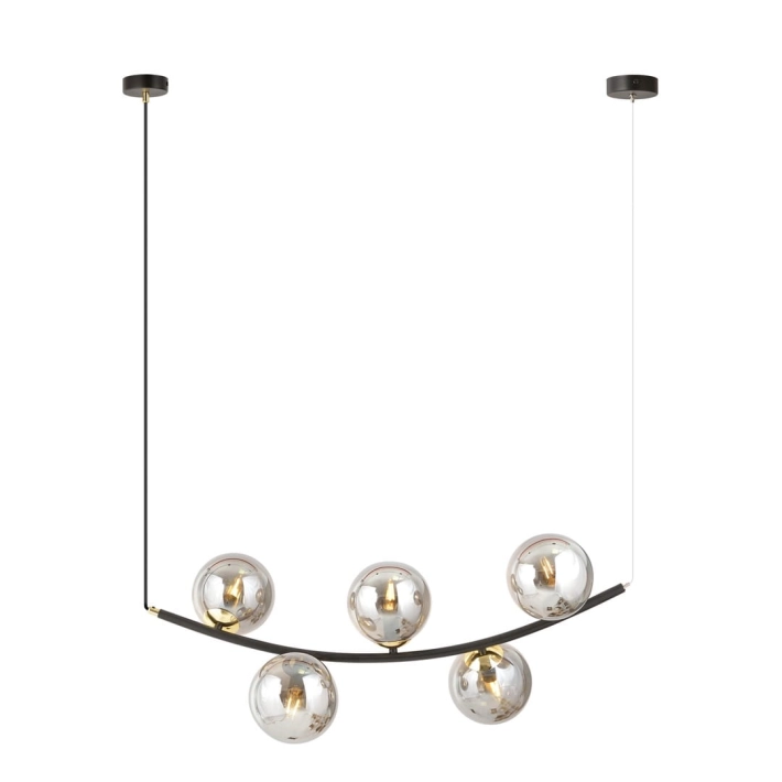 Lampa EMIBIG Ritz 1297/5 czarny - aa1c7b539facf5f2154664261445147f