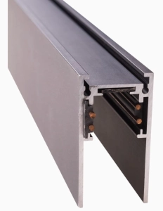 Czarna magnetyczna natynkowa głęboka szyna 2m Max Light MT0002 + maskownica