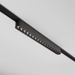 Czarny reflektor na szynę magnetyczną Radity Maytoni TR082-1-18W3K-M-B Points LED 18W 3000K 33cm