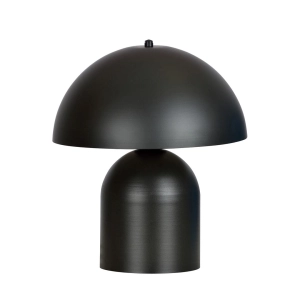Czarna lampa nocna stołowa grzybek Emibig 1307/LN1 Kava E27 35cm
