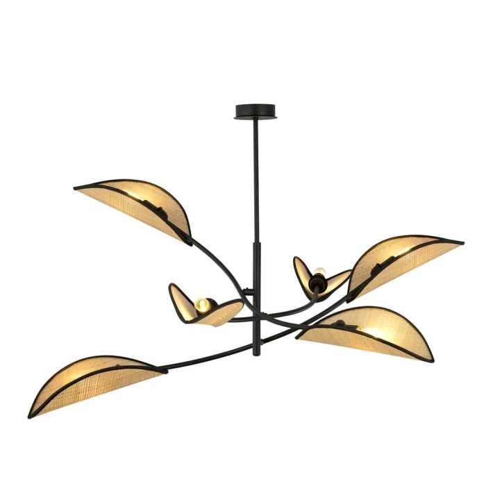 Lampa EMIBIG Lotus 1108/6 czarny - 93a28a3c73a596ed4beb30760bcffddd