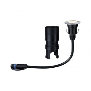 Oprawa dogruntowa do zestawu Plug & Shine Floor Mini okrągła 2.5W 3000K IP67 24V srebrny / stal nierdzewna Paulmann PL93951