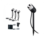 Gotowy zestaw Plug & Shine Pike 3x3,5W 3000K IP67 24V antracyt / tworzywo sztuczne Paulmann PL94242