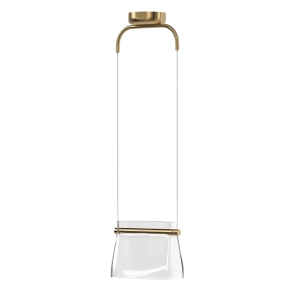 Nowoczesna złota długa lampa wisząca Maytoni MOD170PL-L8BS3K Cabaret LED 8W 3000K 25cm x 329cm