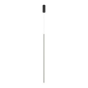 Czarna smukła podłużna lampa wisząca ledowy walec Maytoni MOD246PL-L24BK1 Halo LED 15W 3000K-4000K 1,7cm