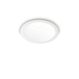 Biała okrągła lampa podtynkowa punktowa Ideal Lux 267975 Game trim round 11w 4000k LED 8.5cm