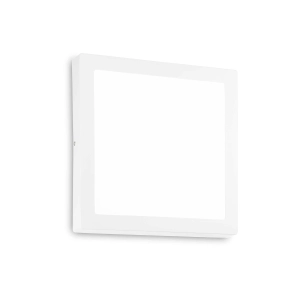 Biała kwadratowa lampa sufitowo-ścienna Ideal Lux 321707 Universal pl d30 square 4000k LED 30cm