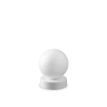 Biała lampa stołowa kula imitacja papieru Ideal Lux 317151 Carta tl1 d10 G9