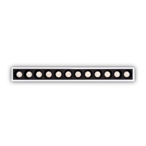 Biała podtynkowa prostokątna lampa Ideal Lux 327501 Lika fi slim 10W 3000K LED 12.2cm