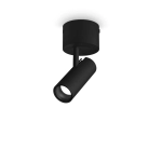 Czarna sufilowa lampa punktowa Ideal Lux 268101 Play pl LED 7W 3000k 7cm