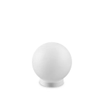 Biała kula lampa stołowa klosz imitujący papier Ideal Lux 317168 Carta tl1 d20 E27 20cm