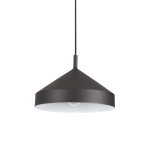 Czarna metalowa lampa wisząca Ideal Lux 285139 Yurta sp1 d30 E27