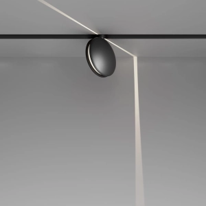 Czarny reflektor okrąg na szynę magnetyczną Exility Maytoni TR090-4-6W-DS-B Outline LED 6W 3000K-6000K Bluetooth
