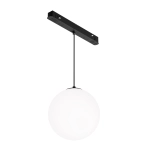 Czarno biała lampa wisząca kula na szynę magnetyczną Exility Maytoni TR039-4-5W3K-WW-DS-1 Luna LED 5W 3000K-6000K 360stopni Bluetooth