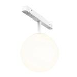 Biała lampa szklana kula na szynę magnetyczną Exility Maytoni TR038-2-5W3K-W-1 Luna LED 5W 3000K 360stopni