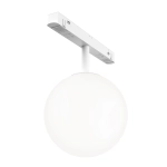 Biała lampa szklana kula na szynę magnetyczną Exility Maytoni TR038-4-5W3K-WW-DS-W-1 Luna LED 5W 3000K-6000K 360stopni Bluetooth