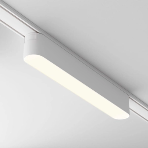 Biały reflektor na szynę magentyczną Radity Maytoni TR080-1-12W3K-W Basis LED 12W 3000K 22,2cm 120stopni