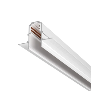Biały podtynkowy szynoprzewód magnetyczny 1M Multiline Oxyled 897683 Typ C płyta GK pojedyncza lub podwójna 9,5 mm