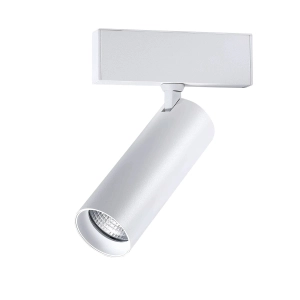 Biały smukły reflektor na szynę magnetyczną Multiline Oxyled 896761 Lugo LV M 7W 3000K 24stopnie Dali nóżka 150mm