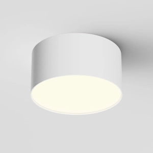 Biały okrągły nowoczesny plafon Maytoni C032CL-12W3K-RD-W Zon 12W 3000K 12cm x 6cm