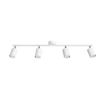 Plafon sufitowy cztery oprawy stalowe regulowane na listwie Sollux Lighting SL.1227 Bittersweet Shimmer LEMMI 4L biały 4xGU10