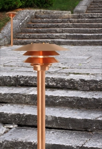 Zewnętrzna lampa stojąca słupek ogrodowy Nordlux 10600725 Veno E27 IP54 93cm x 35cm miedziany