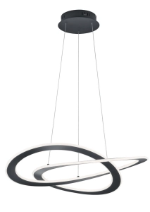 Lampa wisząca galaktyka antracytowa z regulacją wysokości Trio Lighting 321710142 Oakland LED 52W 3000K