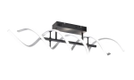Lampa sufitowa plafon w kształcie spirali szczotkowane aluminium Trio Lighting 641810205 Sequence LED 41W 2300K+3000K+4000K