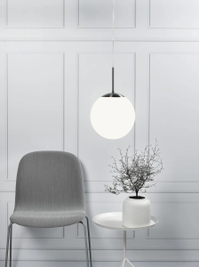 Lampa biała kula wisząca Nordlux 39583001 Cafe 30 E27 30cm